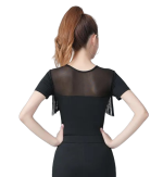 Top Χορού Latin με Κρόσσια & Διαφάνεια - Image 3