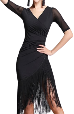 Φόρεμα Χορού Latin Black Simplicity - Image 4