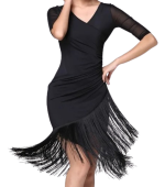 Φόρεμα Χορού Latin Black Simplicity - Image 3